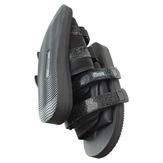  블루마린 뮬/슬리퍼 Blumarine Suicoke 모토 슬라이드 블랙 - BLUMARINE