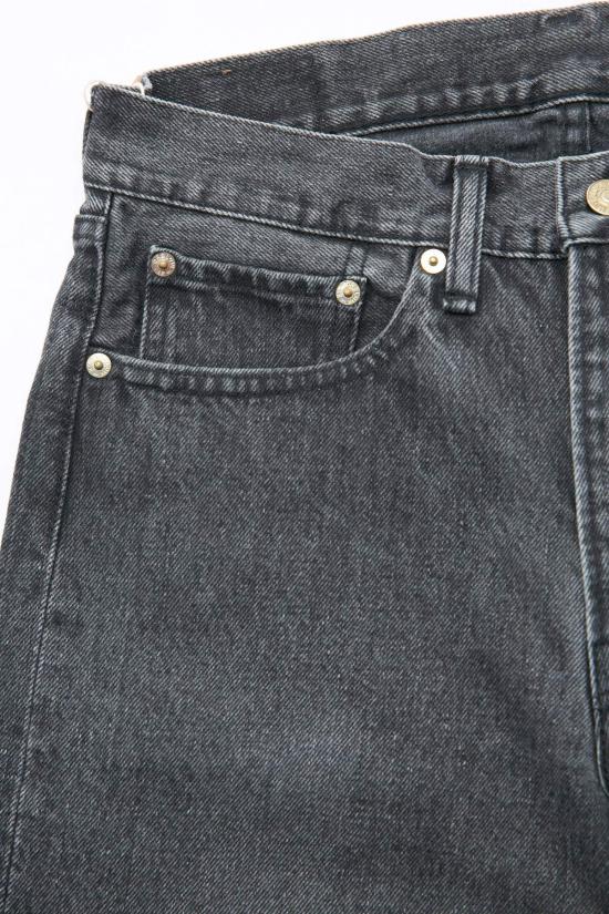  오어슬로우 데님 팬츠 Orslow 107 아이비핏 슬림진 블랙 데님 스톤 - ORSLOW