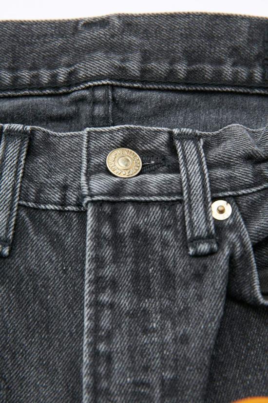  오어슬로우 데님 팬츠 Orslow 107 아이비핏 슬림진 블랙 데님 스톤 - ORSLOW