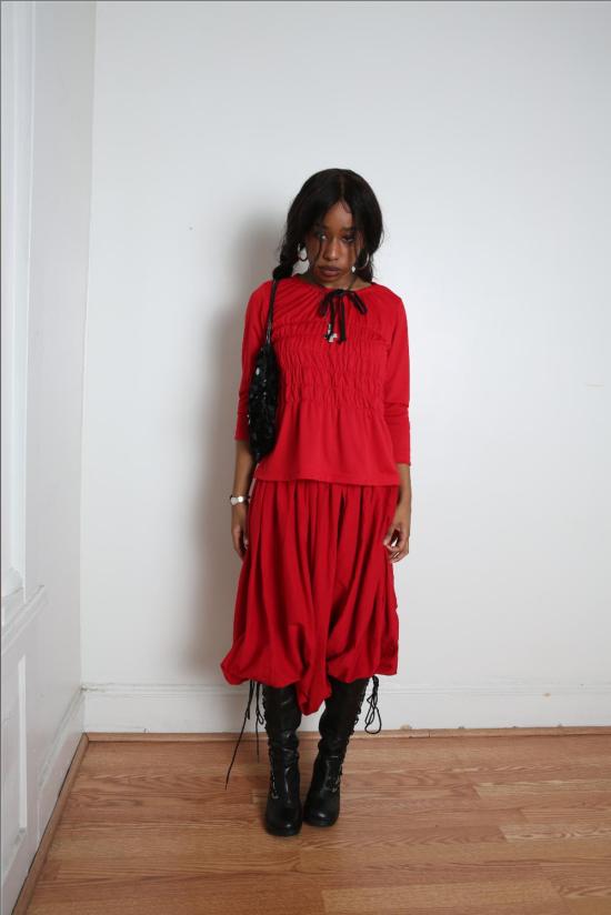  꼼데가르송 블라우스 Comme Des Garçons  레드