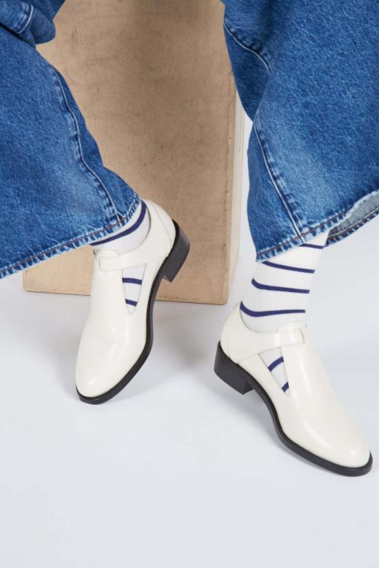  인텐셔널리 블랭크 힐/펌프스 "의도적으로." 프랭키 메리 제인 블랙/크림