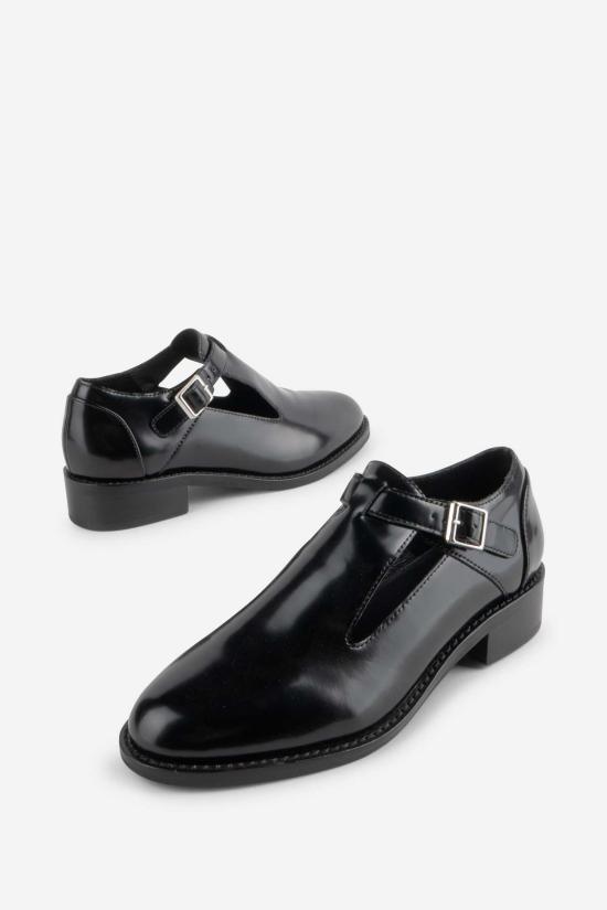  인텐셔널리 블랭크 힐/펌프스 "의도적으로." 프랭키 메리 제인 블랙/크림 - INTENTIONALLY BLANK