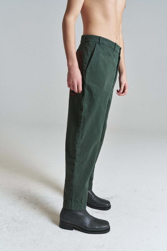  케이시 케이시 스트레이트 팬츠 더블 코튼 아 플러스 팬츠 카키 - CASEY CASEY