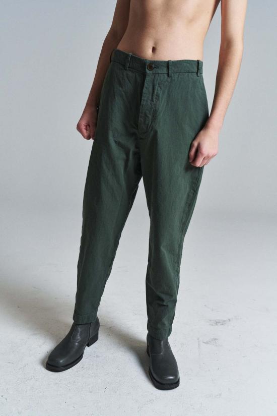  케이시 케이시 스트레이트 팬츠 더블 코튼 아 플러스 팬츠 카키