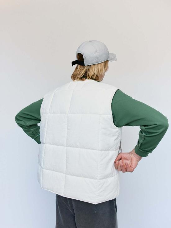  카미엘 포트젠스 베스트 Camiel Fortgens 나일론 이불 조끼 오프 화이트 - CAMIEL FORTGENS