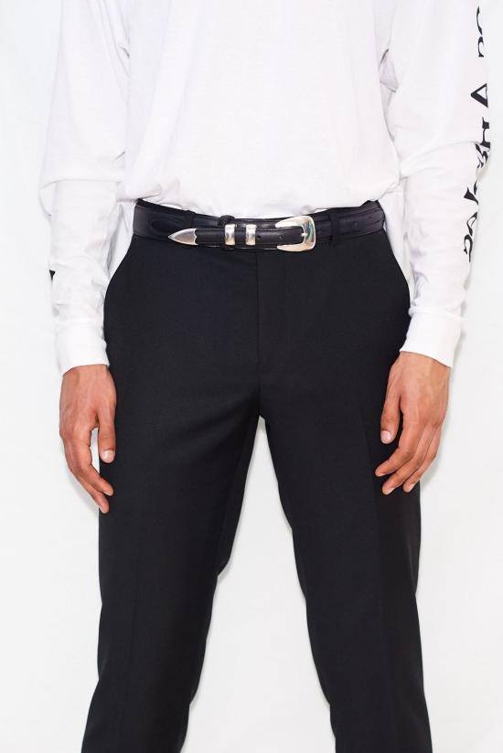  어셈블리 뉴욕 가죽 벨트 조립 가죽 레인저  블랙