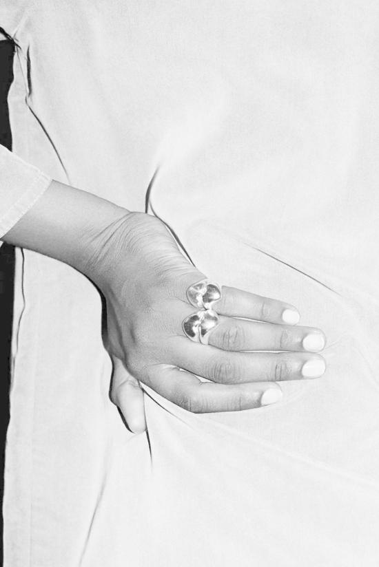  아니카 이네즈 반지 하트 링 10K 골드