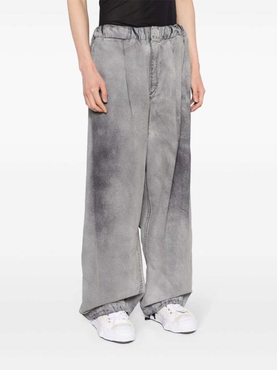  메종 미하라 야스히로 데님 팬츠 미하라 야스히로 메종 Mmy 코튼 팬츠 그레이