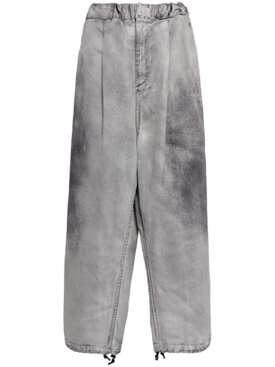  메종 미하라 야스히로 데님 팬츠 미하라 야스히로 메종 Mmy 코튼 팬츠 그레이 - MAISON MIHARA YASUHIRO