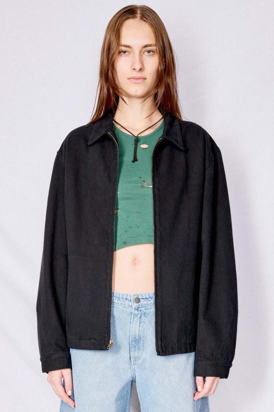  어셈블리 뉴욕 자켓 어셈블리 데님 지퍼 재킷 블랙 - ASSEMBLY NEW YORK