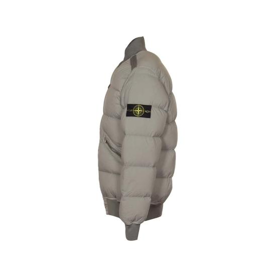  스톤 아일랜드 숏패딩 스톤아일랜드 리얼다운재킷 그레이/그린 - STONE ISLAND
