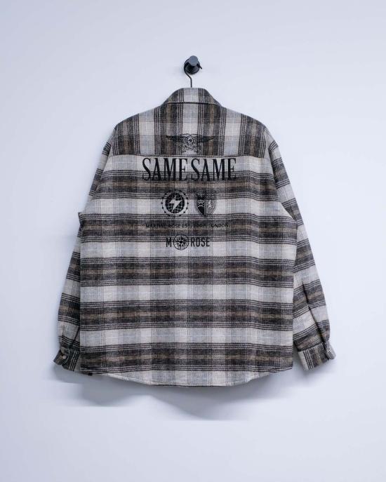  마틴로즈 긴팔 셔츠 마틴 로즈 체크 롱슬리브 오버셔츠 브라운 - MARTINE ROSE