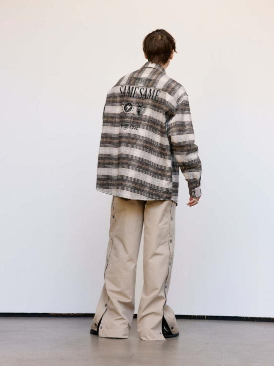  마틴로즈 긴팔 셔츠 마틴 로즈 체크 롱슬리브 오버셔츠 브라운 - MARTINE ROSE