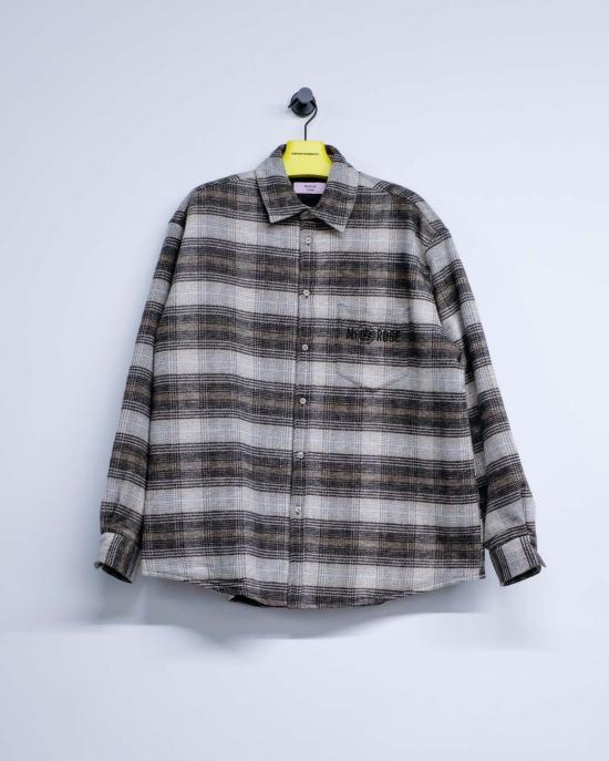  마틴로즈 긴팔 셔츠 마틴 로즈 체크 롱슬리브 오버셔츠 브라운 - MARTINE ROSE