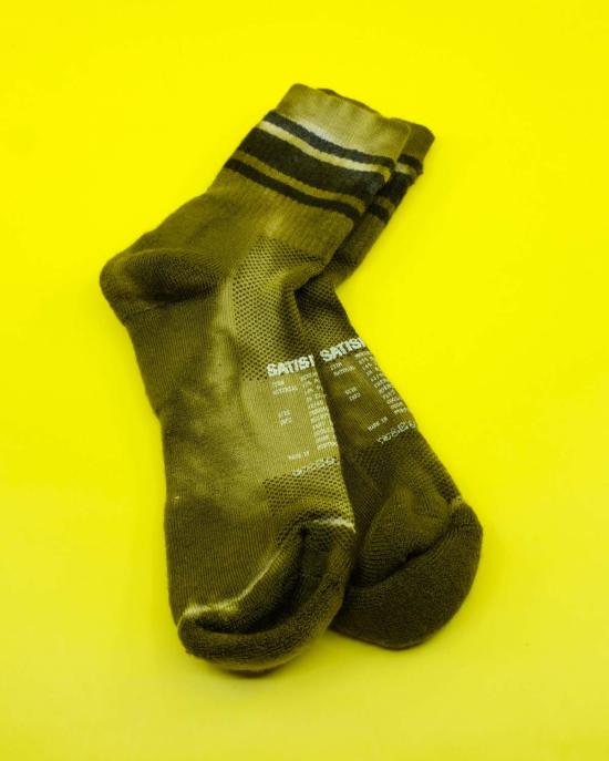  새티스파이 양말 Satisfy 런닝 메리노 튜브  시드 타이 다이