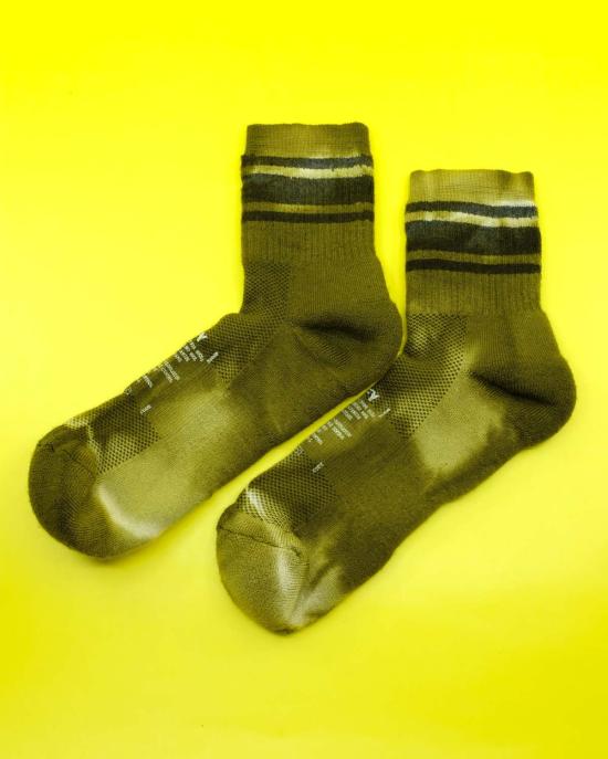  새티스파이 양말 Satisfy 런닝 메리노 튜브  시드 타이 다이 - SATISFY