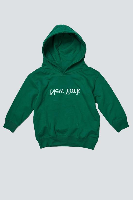  [키즈] 어셈블리 뉴욕 트레이닝 상의 키즈  로고 후드 스웨터 켈리 그린