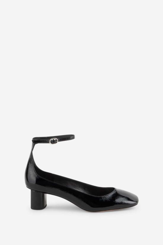  인텐셔널리 블랭크 힐/펌프스 "의도적으로." 와일드 앵클 스트랩 힐 블랙/화이트 - INTENTIONALLY BLANK