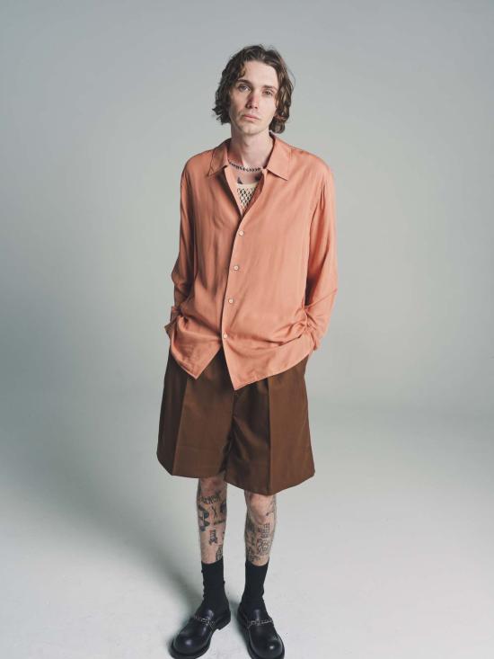  커먼스웨덴 긴팔 셔츠 Cmmn Swdn 비스코스 워븐 라니  더스티 핑크 - CMMN SWDN