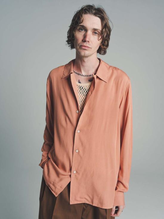  커먼스웨덴 긴팔 셔츠 Cmmn Swdn 비스코스 워븐 라니  더스티 핑크