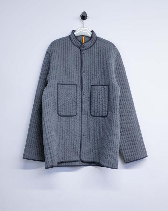 맨틀 자켓 누비 셔츠재킷 차콜 - MAN-TLE