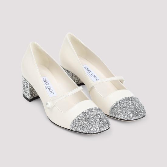 25SS 지미추 힐/펌프스 ELISA45 PJE SILVER LATTE - JIMMY CHOO