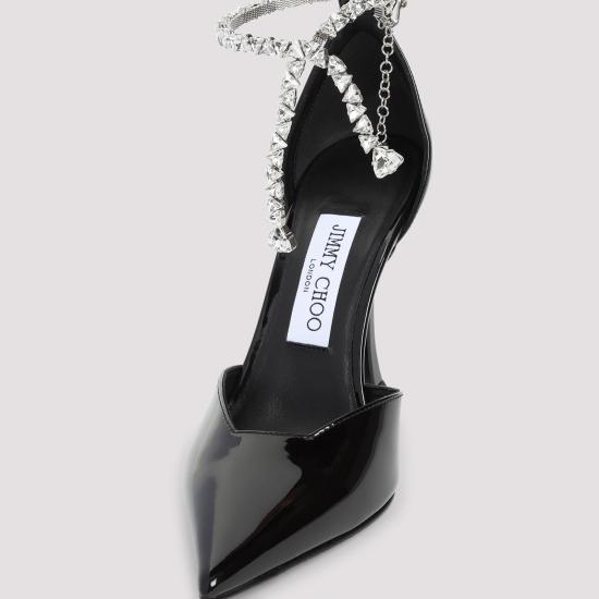 25SS 지미추 힐/펌프스 STEVIE100 PAT BLACK - JIMMY CHOO