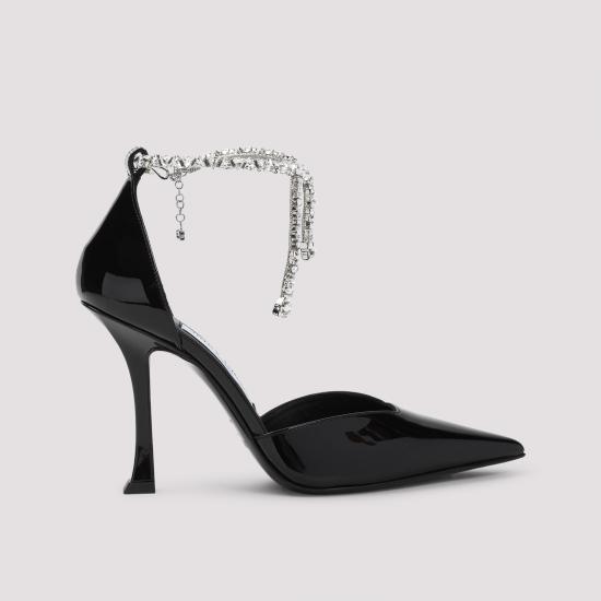 25SS 지미추 힐/펌프스 STEVIE100 PAT BLACK - JIMMY CHOO