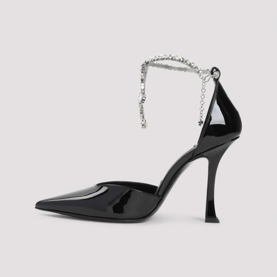 25SS 지미추 힐/펌프스 STEVIE100 PAT BLACK - JIMMY CHOO