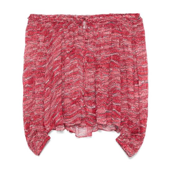 25SS 이자벨마랑에뚜왈 블라우스 C1J07E HT0346FB 70RD RED PINK