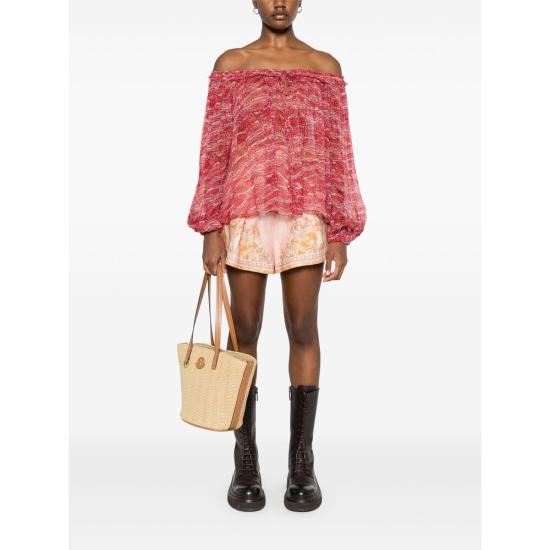 25SS 이자벨마랑에뚜왈 블라우스 C1J07E HT0346FB 70RD RED PINK - ISABEL MARANT ETOILE