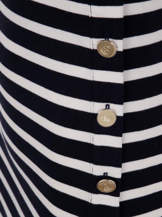 25SS 랄프 로렌 미디 원피스 250957718 001 LAUREN NAVY MASCARPONE CREAM - RALPH LAUREN