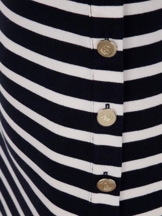 25SS 랄프 로렌 미디 원피스 250957718 001 LAUREN NAVY MASCARPONE CREAM - RALPH LAUREN