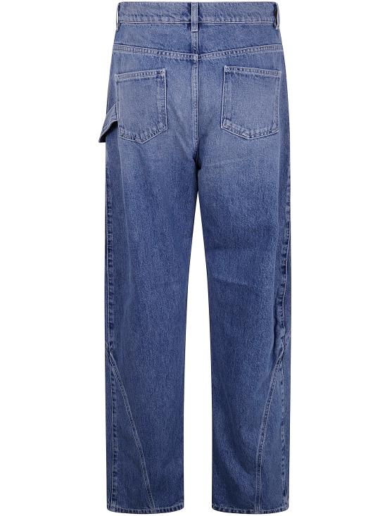 25SS JW앤더슨 트위스트 워크웨어 진 DT0102 PG1735 804 LIGHT BLUE - JW ANDERSON