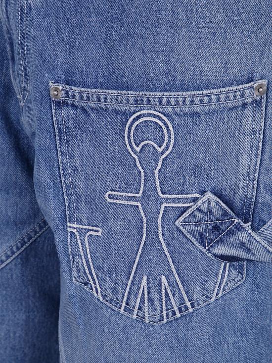 25SS JW앤더슨 트위스트 워크웨어 진 DT0102 PG1735 804 LIGHT BLUE - JW ANDERSON