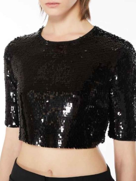 25FW 스포트막스 반팔 티셔츠 2422946042650001 Black - SPORTMAX