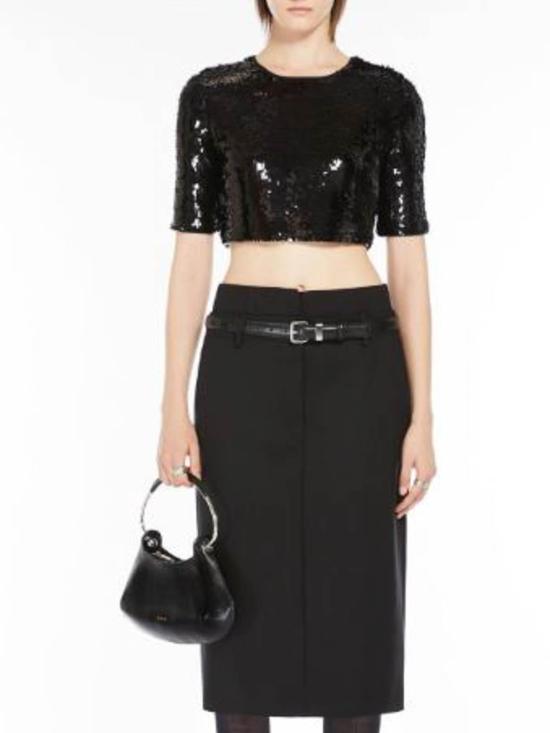 25FW 스포트막스 반팔 티셔츠 2422946042650001 Black - SPORTMAX