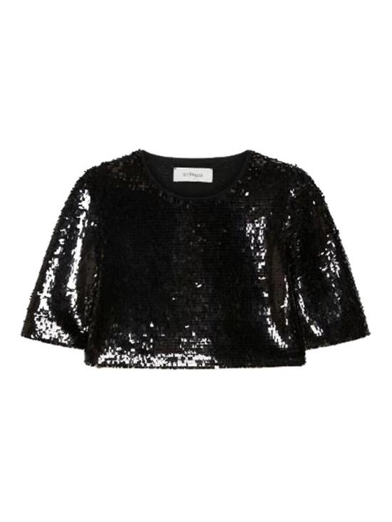 25FW 스포트막스 반팔 티셔츠 2422946042650001 Black