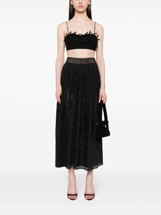  알베르타 페레티 롱 스커트 011801390555 Black - ALBERTA FERRETTI