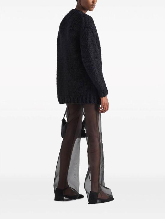  프라다 플레어 팬츠 P252HSOOO1344F0002 Black - PRADA