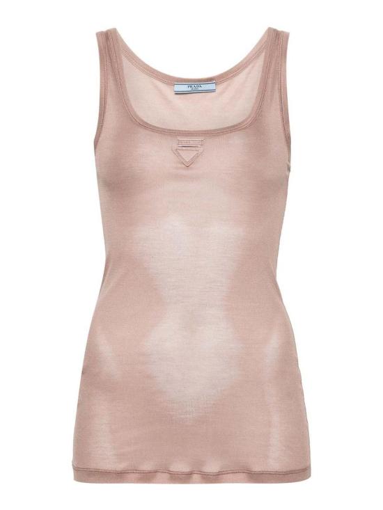  프라다 민소매 티셔츠 39581SOOO14P3F063L Pink