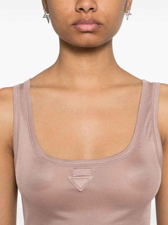  프라다 민소매 티셔츠 39581SOOO14P3F063L Pink - PRADA