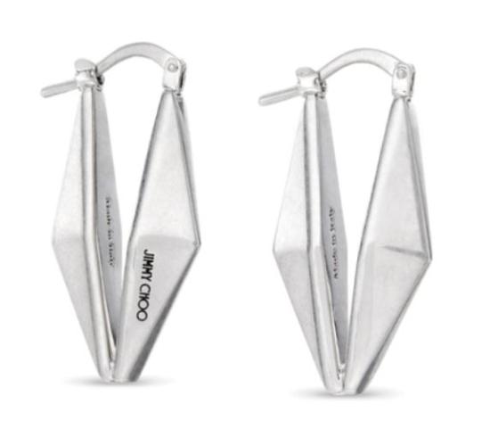 25SS 지미추 이어링 DIAMOND CHN EARRING CZI ANTIQUE SILVER - JIMMY CHOO