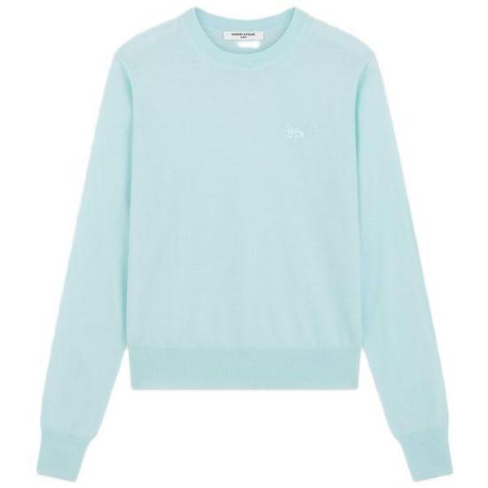  메종키츠네 베이비 폭스 패치 레귤러 스웨터  MW00816KT1036P305 PEPPERMINT DOM