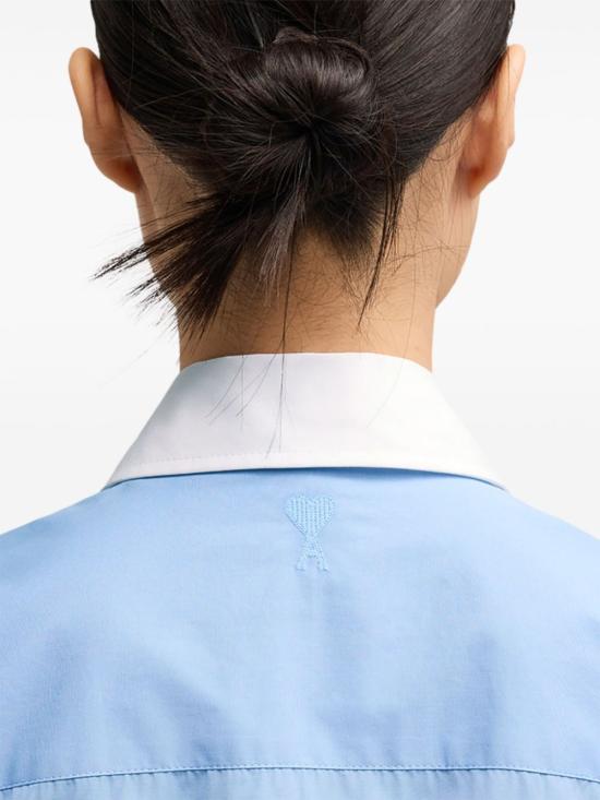  아미 셔츠 FSH050CO00634844 CASHMERE BLUE DOM - AMI