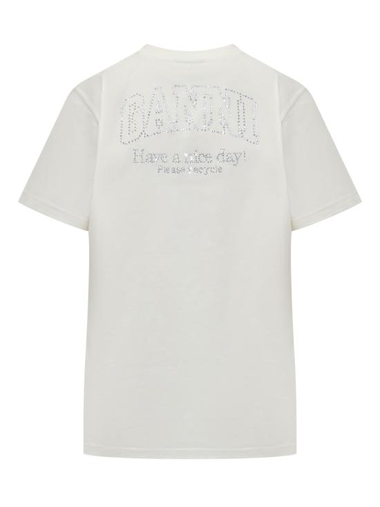 25SS 가니 반팔 티셔츠 T3946135 EGRET DOM - GANNI