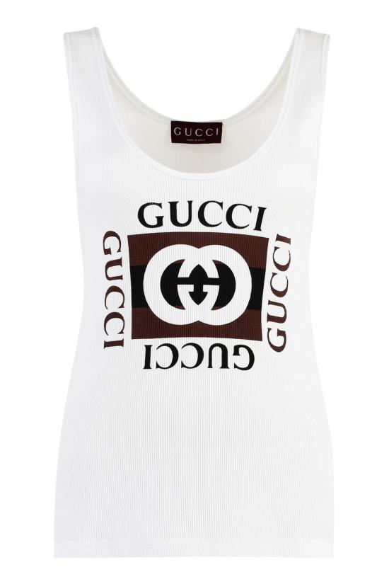  구찌 민소매 티셔츠 790344XJGL49875 WHITE DOM