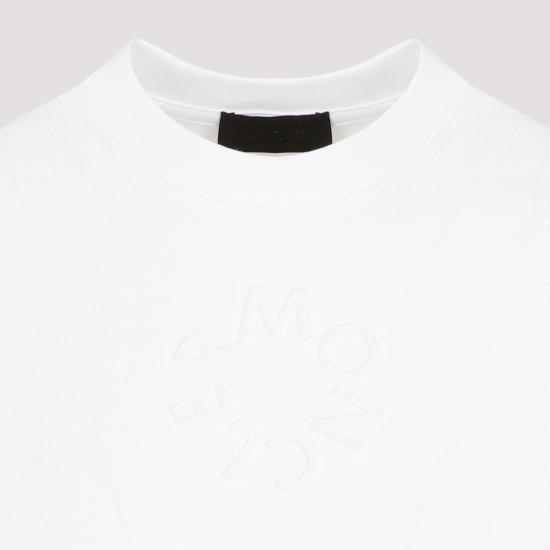  몽클레어 반팔 티셔츠 J10938C0000289A17001 WHITE DOM - MONCLER