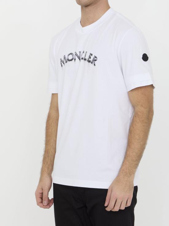  몽클레어 반팔 티셔츠 8C0000289A17001 WHITE DOM - MONCLER