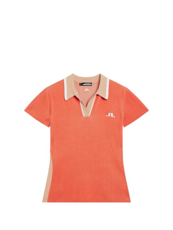  제이린드버그 폴로 티셔츠 GWKW10111G050 HOT CORAL DOM